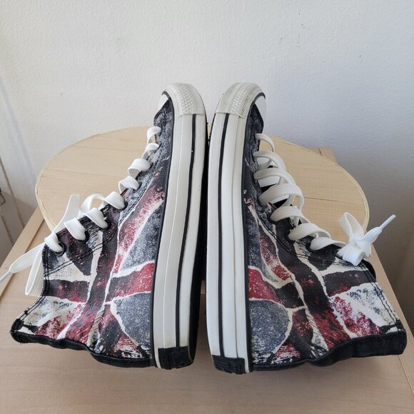 Chuck Taylor All Star Converse CT HI Black/Chili Unisex Sneakers (Size W9 / M7) - Picture 5 of 14